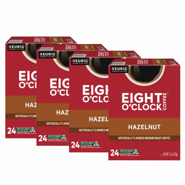 Eight Oclock Coffee, Hazelnut, K-Cup, Coffee, 3.5 lbs, 96 PK 6406 - main